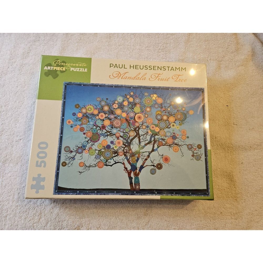 MANDALA FRUIT TREE PAUL HEUSSENSTAMM 500 pc jigsaw puzzle POMEGRANATE ART PC